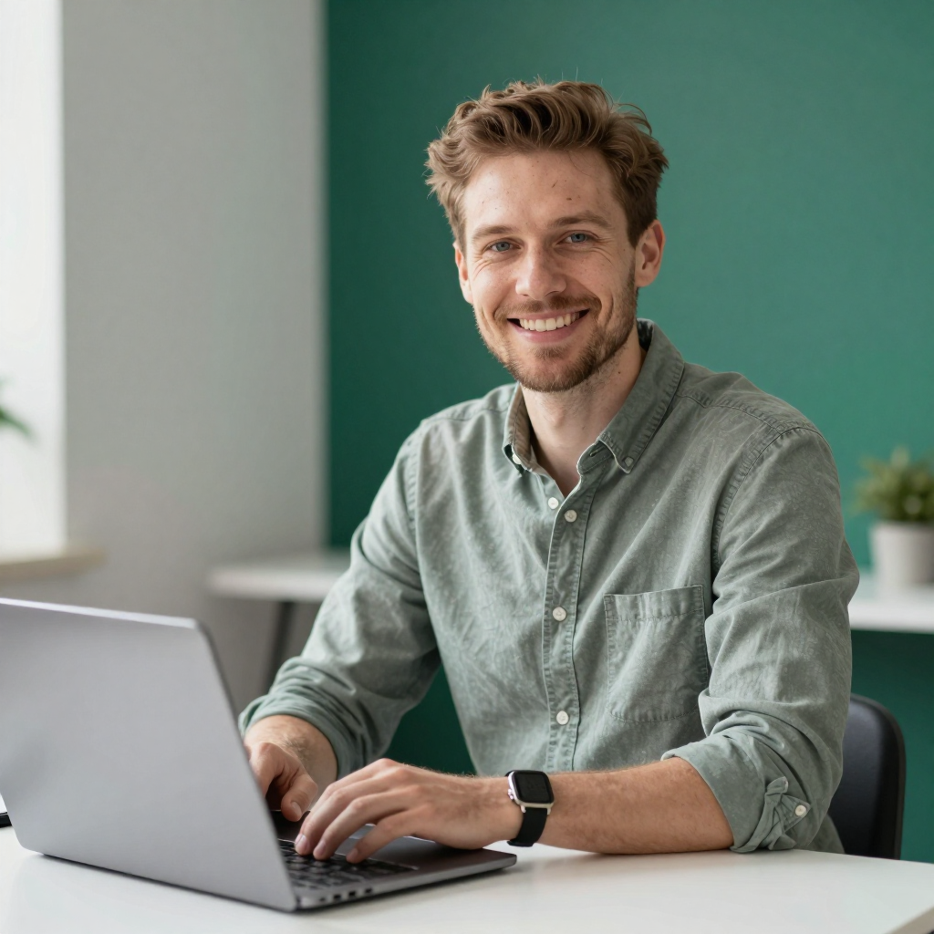 Bookflo early access trust badge with founder photo